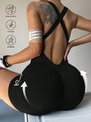 Conjunto Fitness Feminino com Top e Short de Cintura Alta