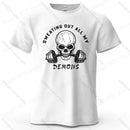 Camiseta Oversized Caveira em Algodão