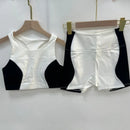 Conjunto Fitness Feminino com Cropped e Legging