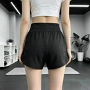 Short Feminino Esportivo 2 em 1 Preto