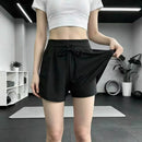 Short Feminino Esportivo 2 em 1 Preto