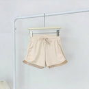 Short Feminino Esportivo 2 em 1 Bege