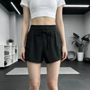 Short Feminino Esportivo 2 em 1 Preto