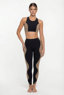 Conjunto Fitness Feminino com Cropped e Legging
