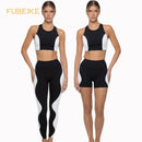 Conjunto Fitness Feminino com Cropped e Legging
