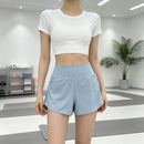 Short Feminino Esportivo 2 em 1 Azul