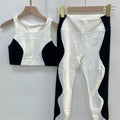 Conjunto Fitness Feminino com Cropped e Legging