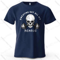 Camiseta Oversized Caveira em Algodão